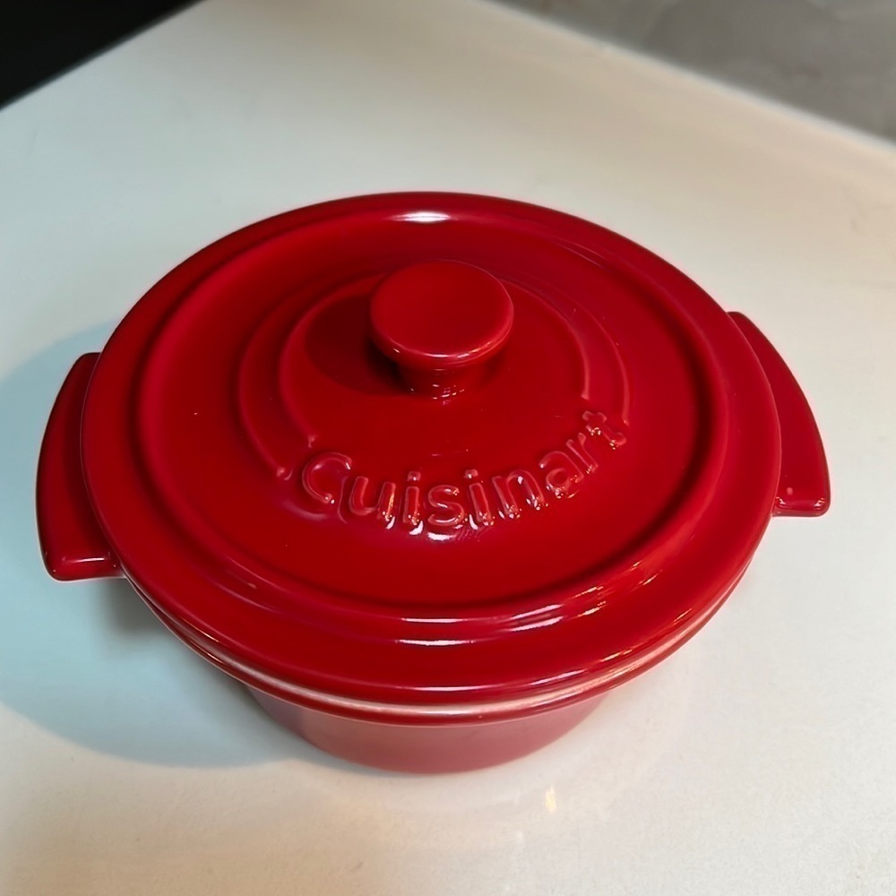Cuisinart 10oz Ceramic Mini Round Baker with Lid